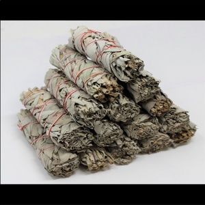6 white sage bundles for smudging(lot)